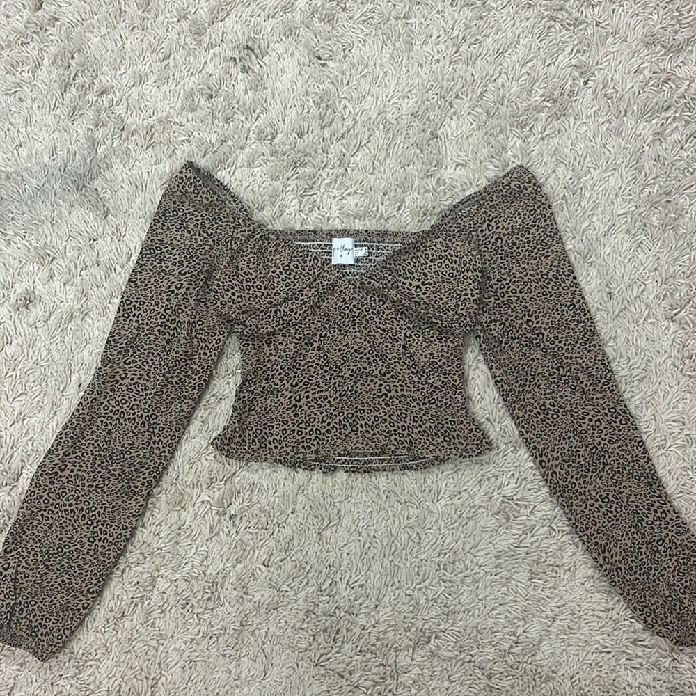 Princess Polly Cheetah Blouse